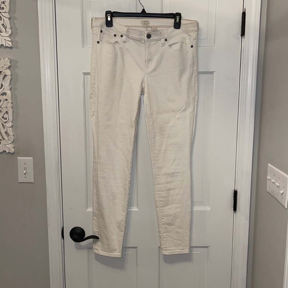 J. Crew Skinny White Jeans
